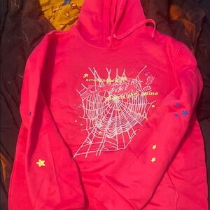Pink spider hoodie
